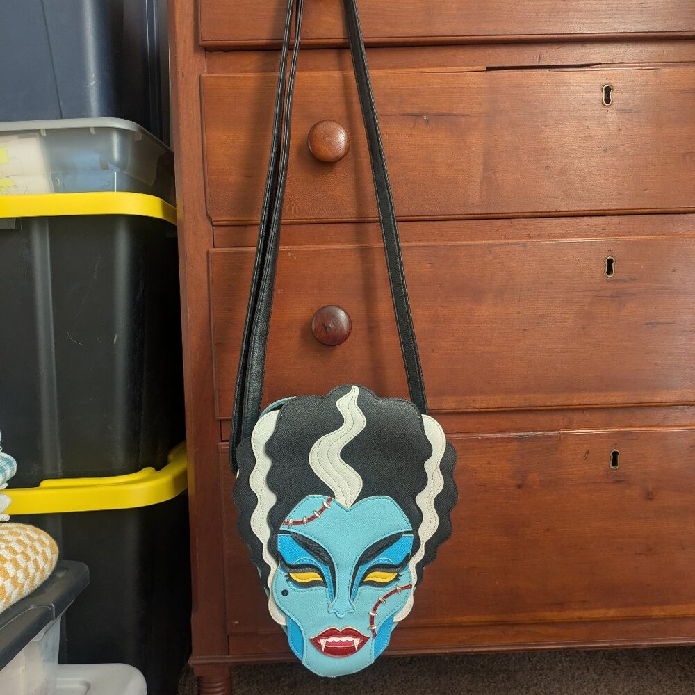 Love Pain and Stitches Bride of Frankenstein Purse